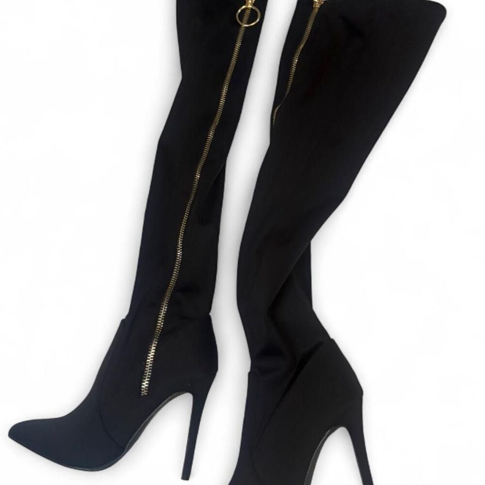 Women's Knee High Black  Boots Size 7